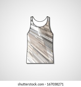 Abstract illustration on singlet, template editable.