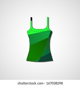 Abstract illustration on singlet, template editable.