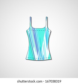Abstract illustration on singlet, template editable.