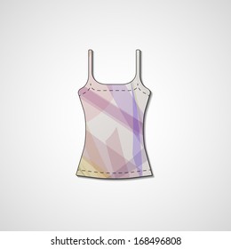 Abstract illustration on singlet, template editable.