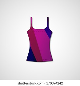 Abstract illustration on singlet, template editable.