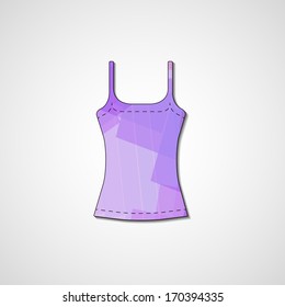 Abstract illustration on singlet, template editable.