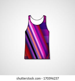 Abstract illustration on singlet, template editable.