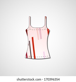 Abstract illustration on singlet, template editable.