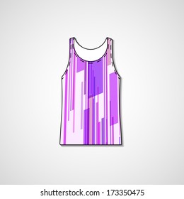 Abstract illustration on singlet, template editable.