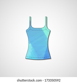 Abstract illustration on singlet, template editable.