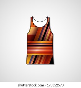 Abstract illustration on singlet, template editable.