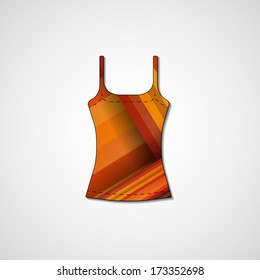 Abstract illustration on singlet, template editable.