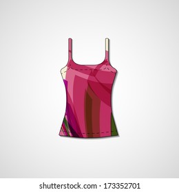 Abstract illustration on singlet, template editable.