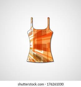 Abstract illustration on singlet, template editable.