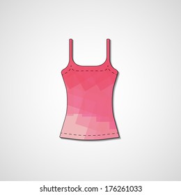 Abstract illustration on singlet, template editable.
