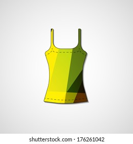 Abstract illustration on singlet, template editable.