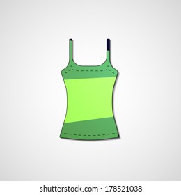 Abstract illustration on singlet, template editable.