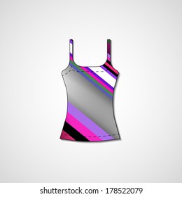 Abstract illustration on singlet, template editable.