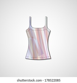 Abstract illustration on singlet, template editable.