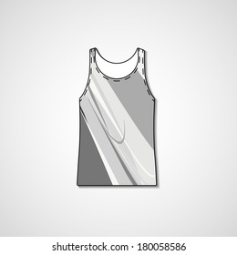 Abstract illustration on singlet, template editable.