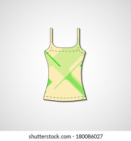 Abstract illustration on singlet, template editable.