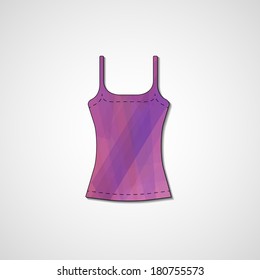 Abstract illustration on singlet, template editable.