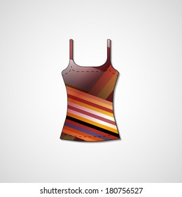 Abstract illustration on singlet, template editable.