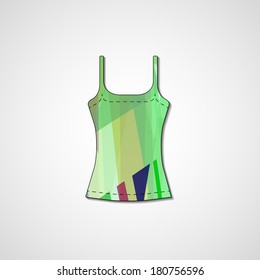 Abstract illustration on singlet, template editable.
