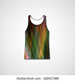 Abstract illustration on singlet, template editable.