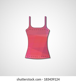 Abstract illustration on singlet, template editable.