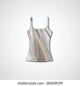Abstract illustration on singlet, template editable.