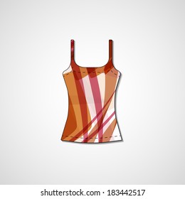Abstract illustration on singlet, template editable.