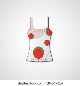 Abstract illustration on singlet, template editable.