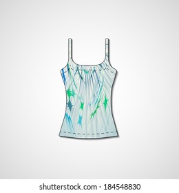 Abstract illustration on singlet, template editable.