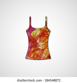 Abstract illustration on singlet, template editable.