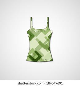 Abstract illustration on singlet, template editable.