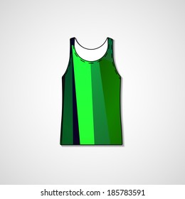 Abstract illustration on singlet, template editable.