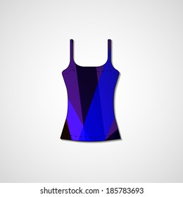 Abstract illustration on singlet, template editable.