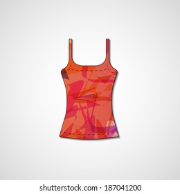 Abstract illustration on singlet, template editable.