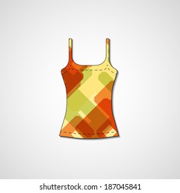 Abstract illustration on singlet, template editable.