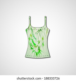 Abstract illustration on singlet, template editable.