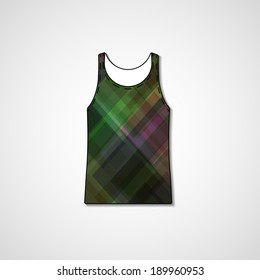 Abstract illustration on singlet, template editable.