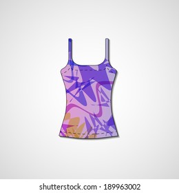 Abstract illustration on singlet, template editable.