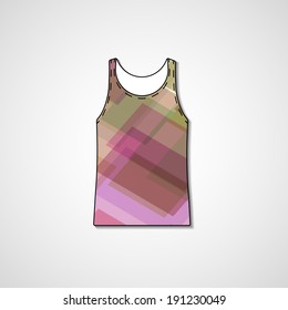 Abstract illustration on singlet, template editable.