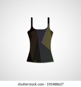 Abstract illustration on singlet, template editable.