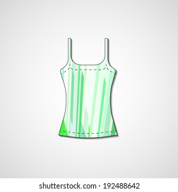 Abstract illustration on singlet, template editable.