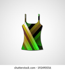 Abstract illustration on singlet, template editable.
