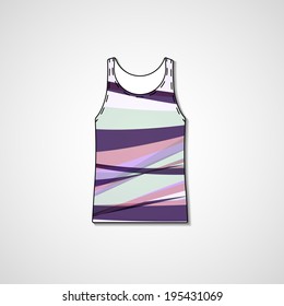 Abstract illustration on singlet, template editable.