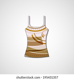Abstract illustration on singlet, template editable.
