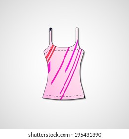 Abstract illustration on singlet, template editable.