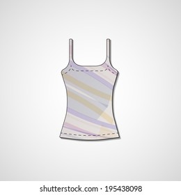 Abstract illustration on singlet, template editable.
