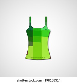 Abstract illustration on singlet, template editable.