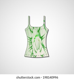 Abstract illustration on singlet, template editable.