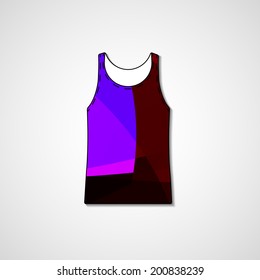 Abstract illustration on singlet, template editable.